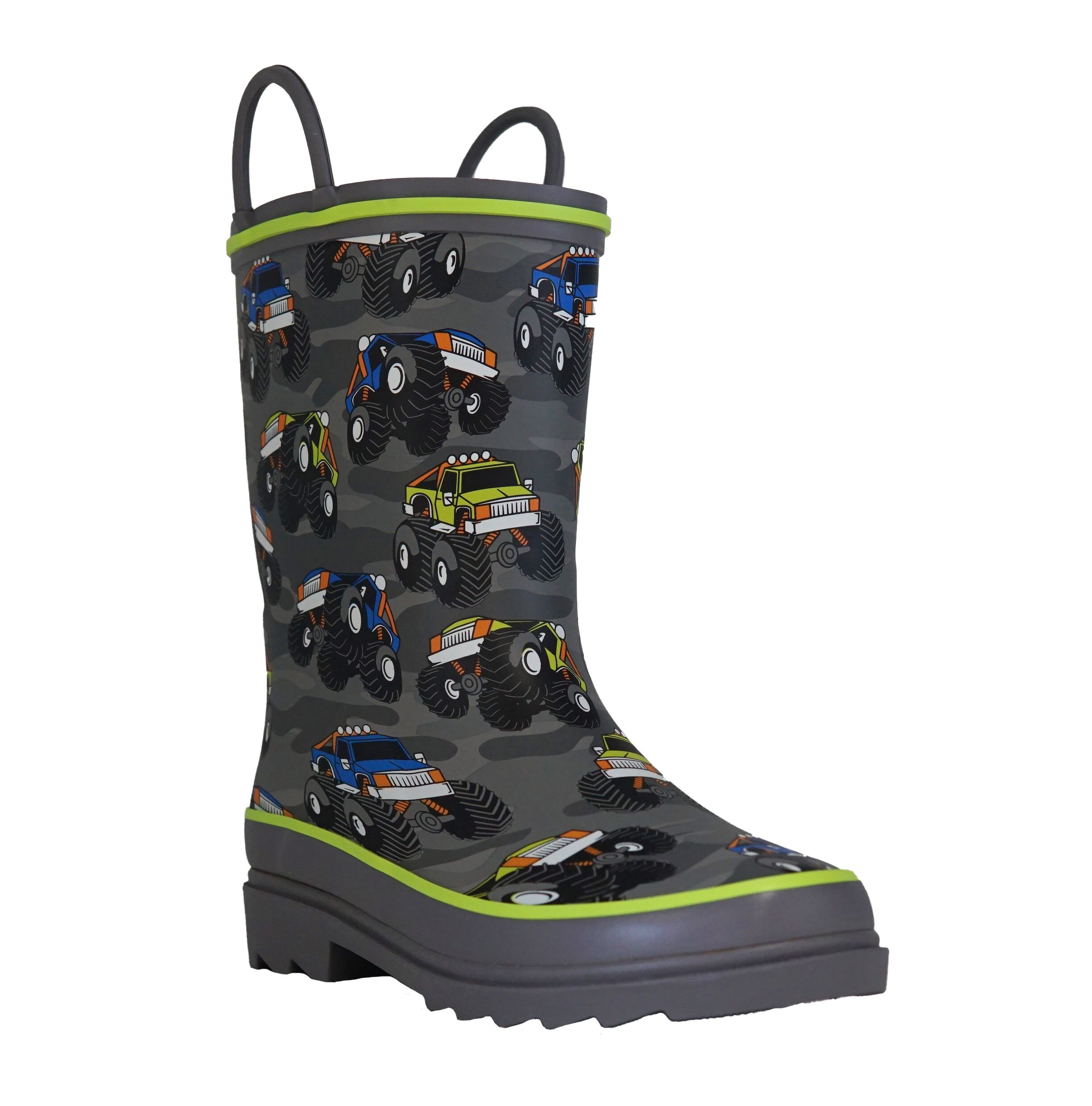 Boy's Monster Truck Rain Boots