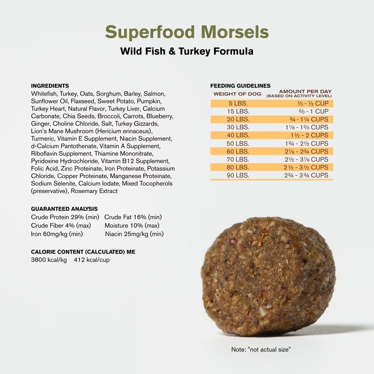 Badlands Ranch Freeze-Dried Raw Coated Superfood Morsels in Fish
