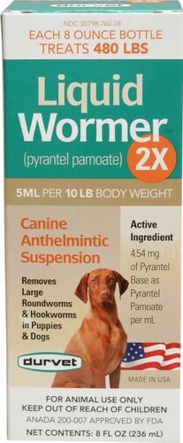 Liquid Dog Wormer 2X - 8oz