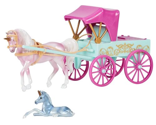 Stablemates Unicorn Magic Carriage and Foal