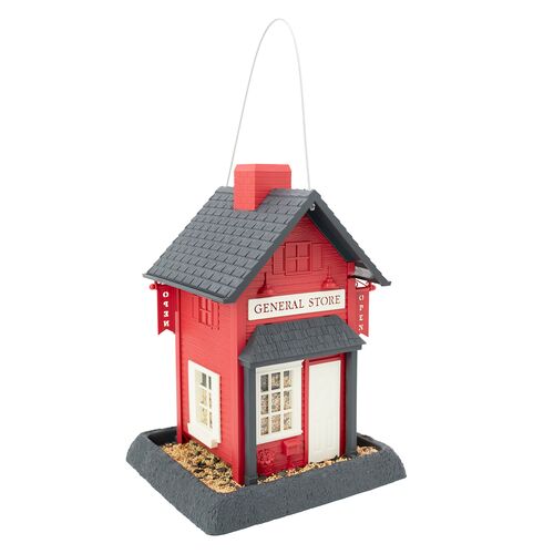 General Store Bird Feeder in Red