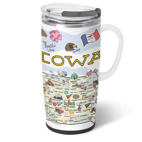 Iowa Travel Mug - 22 oz
