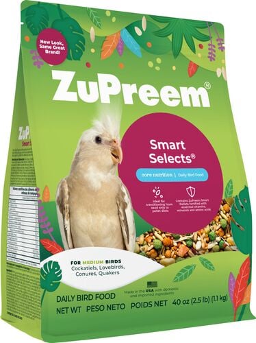 Smart Selects Core Nutrition Daily Bird Food for Medium Birds - 2.5 Lb