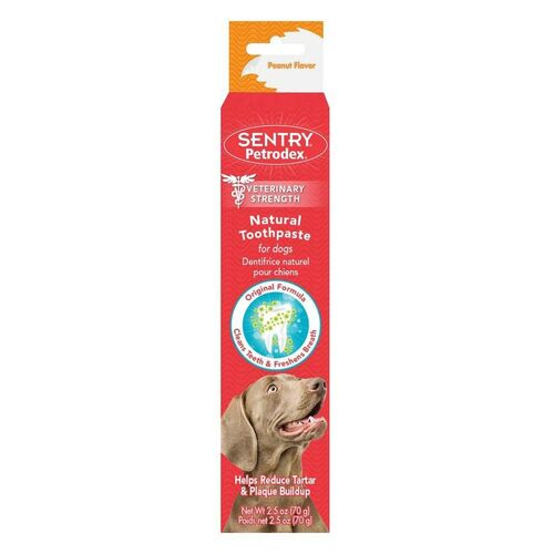 Peanut Butter Natural Dog Toothpaste - 2.5 oz