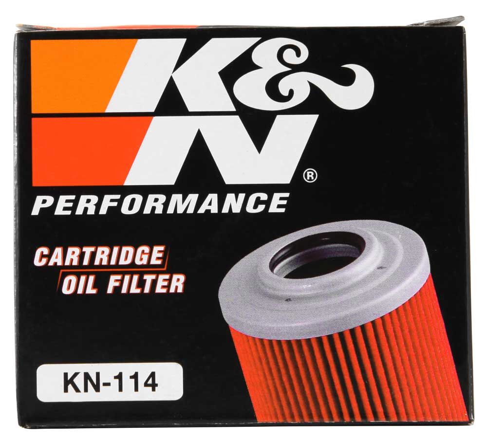 K&N KN-146 High Performance Oil Filter For Yamaha – Motorcycle & ATV, Premium Filtration, High Oil Flow