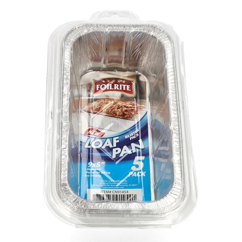 9" x 5" Disposable Loaf Pans - 5-Pack