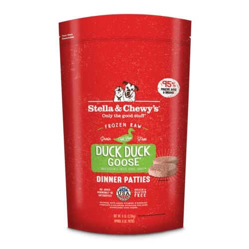 Frozen Raw Dinner Patties for Dogs - Duck Duck Goose Recipe - 6 Lb