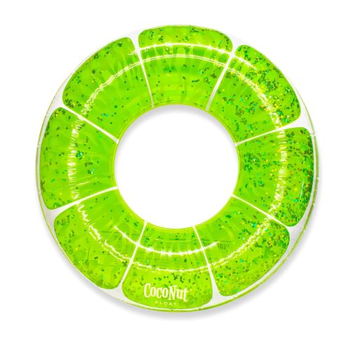 42" Line Green Glitter Pool Float Ring