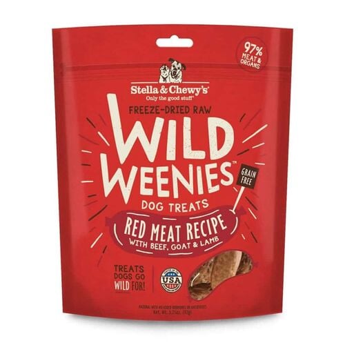Freeze-Dried Raw Red Meat Wild Weenies Dog Treats - 3.25 oz