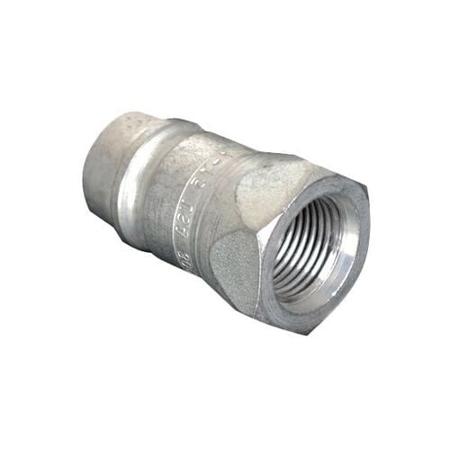 1/2" ISO Male Tip x 1/2" Female Pipe Thread Ball Valve Hydraulic Quick Disconnect - S71-4