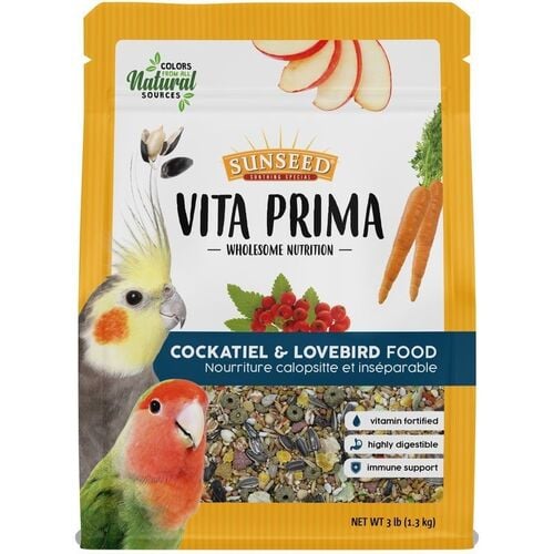 Vita Prima Cockatiel & Lovebird Food - 3 lb