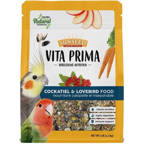 Vita Prima Cockatiel & Lovebird Food - 3 lb