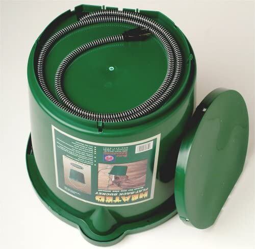 5 Gallon Oversized Heated Flat-Back Bucket - 1200 Watts