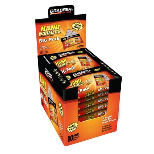 Big Pack Mini Disposable Hand Warmers - 10 Per Box