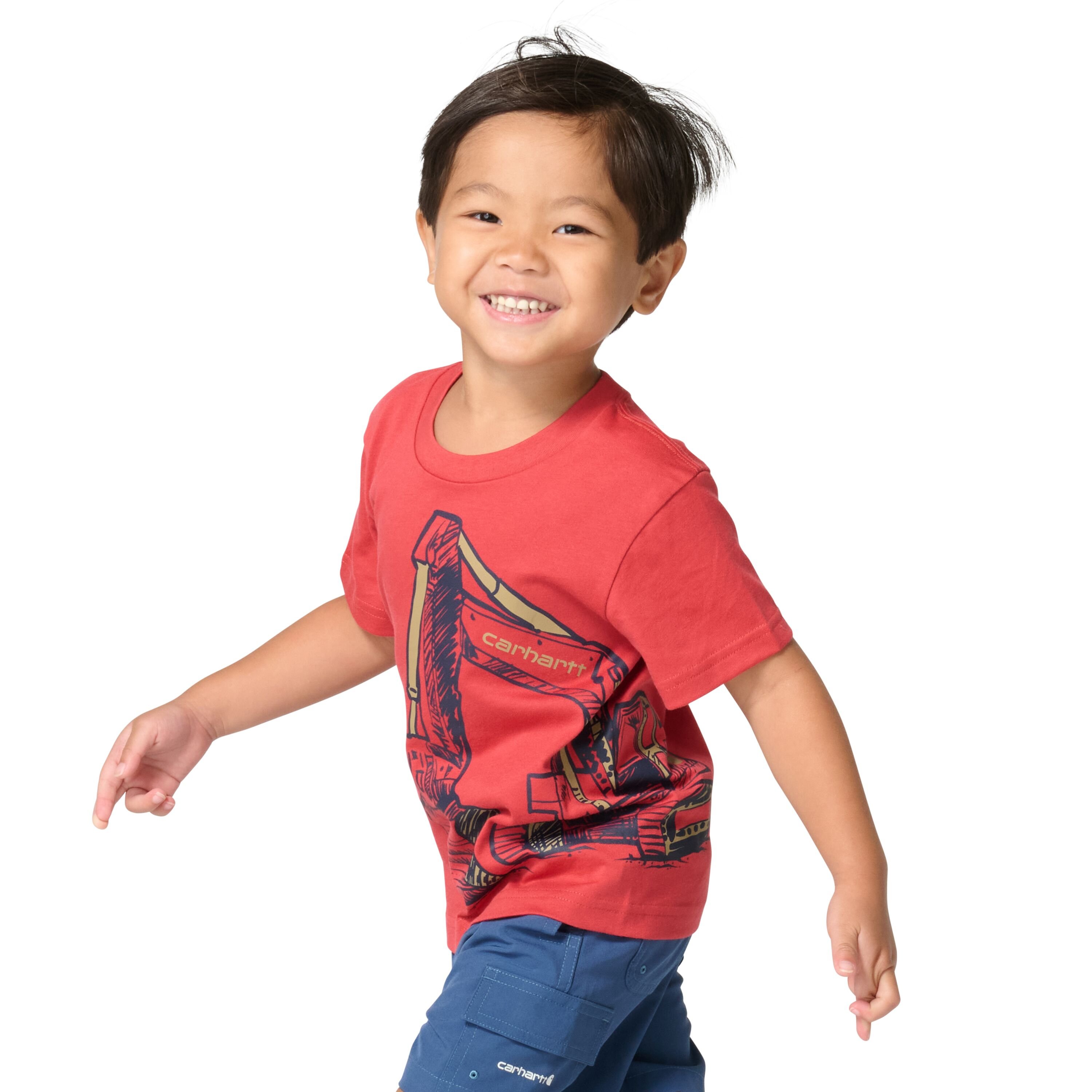 Boys' Short Sleeve Construction Wrap Tee
