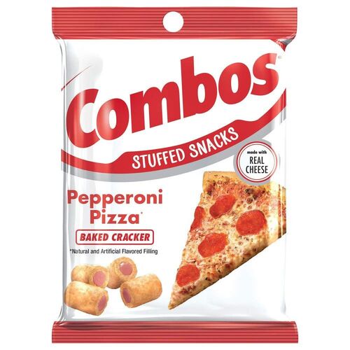 Pepperoni Pizza Baked Cracker Stuffed Snack 6.30 Oz