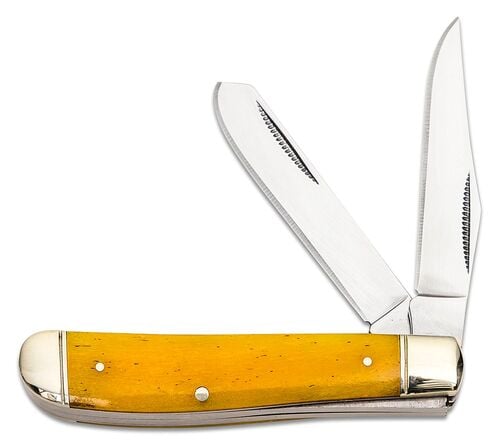 Mini Trapper Yellow Bone 2.5" Folding Knife