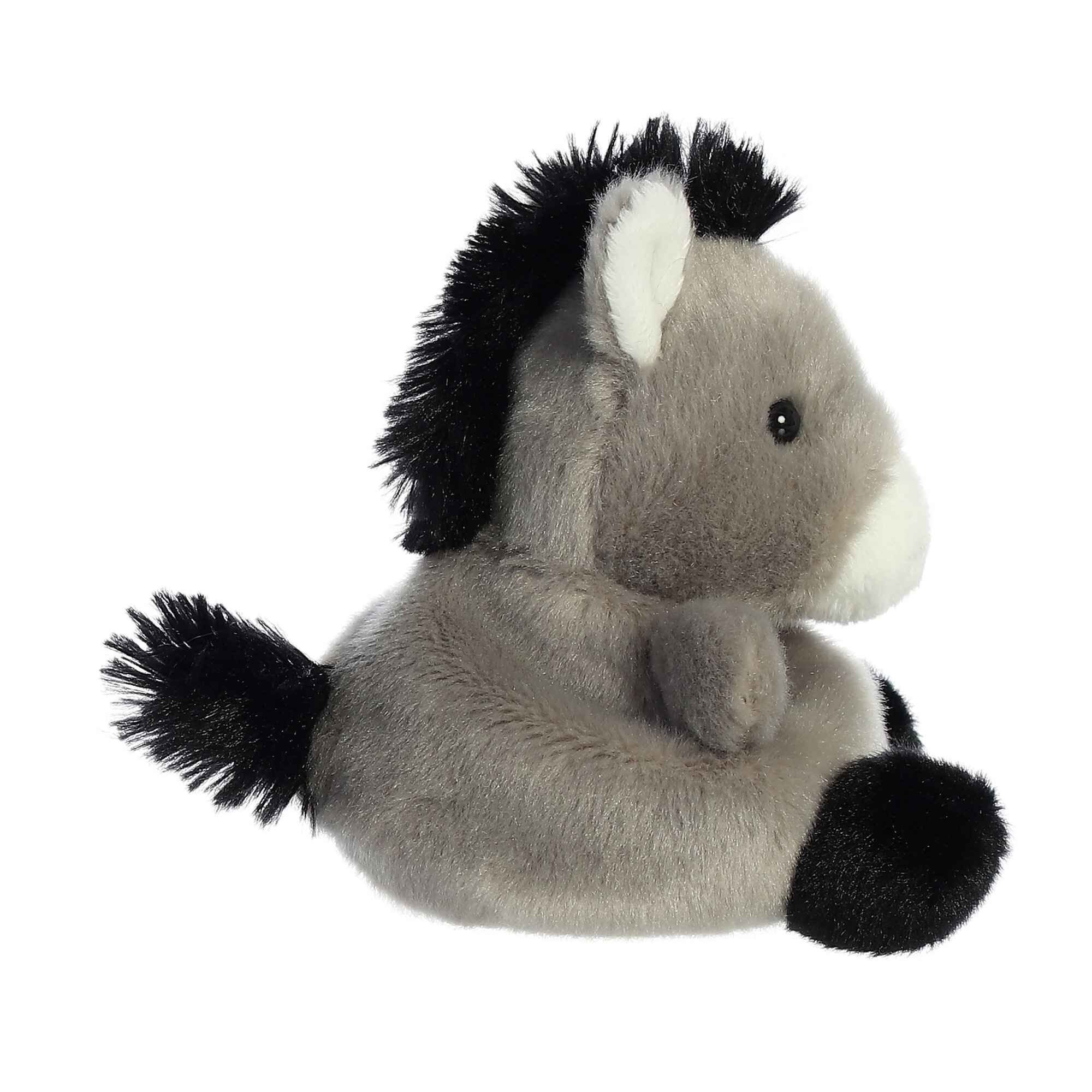Aurora Baby Dippity Donkey Booties - Scarpine Neonato A Forma Di Asinello, Morbide E Antiscivolo, Colore Grigio E Bianco, Regalo Nascita