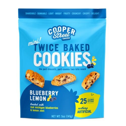 Mini Twice Baked Blueberry Lemon Cookies - 5 oz