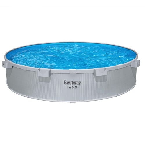 TANX 10' x 24" Round Above Ground Stock Tank Pool, All-in-One Set
