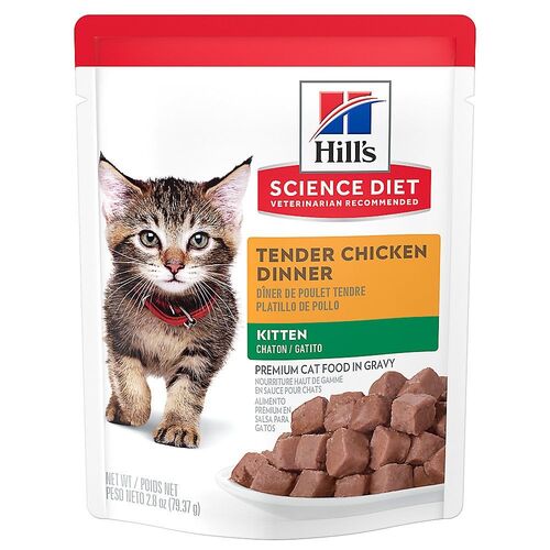 Kitten Tender Chicken Dinner Cat Food - 2.8 oz Pouch