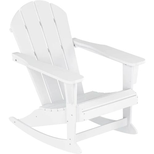 Adirondack Rocking Chair in White
