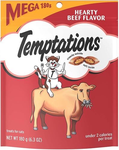 Hearty Beef  Flavor Cat Treats - 6.3 oz