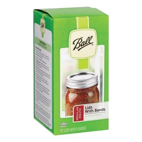 Regular Mouth Jar Lids and Bands - Set of 12