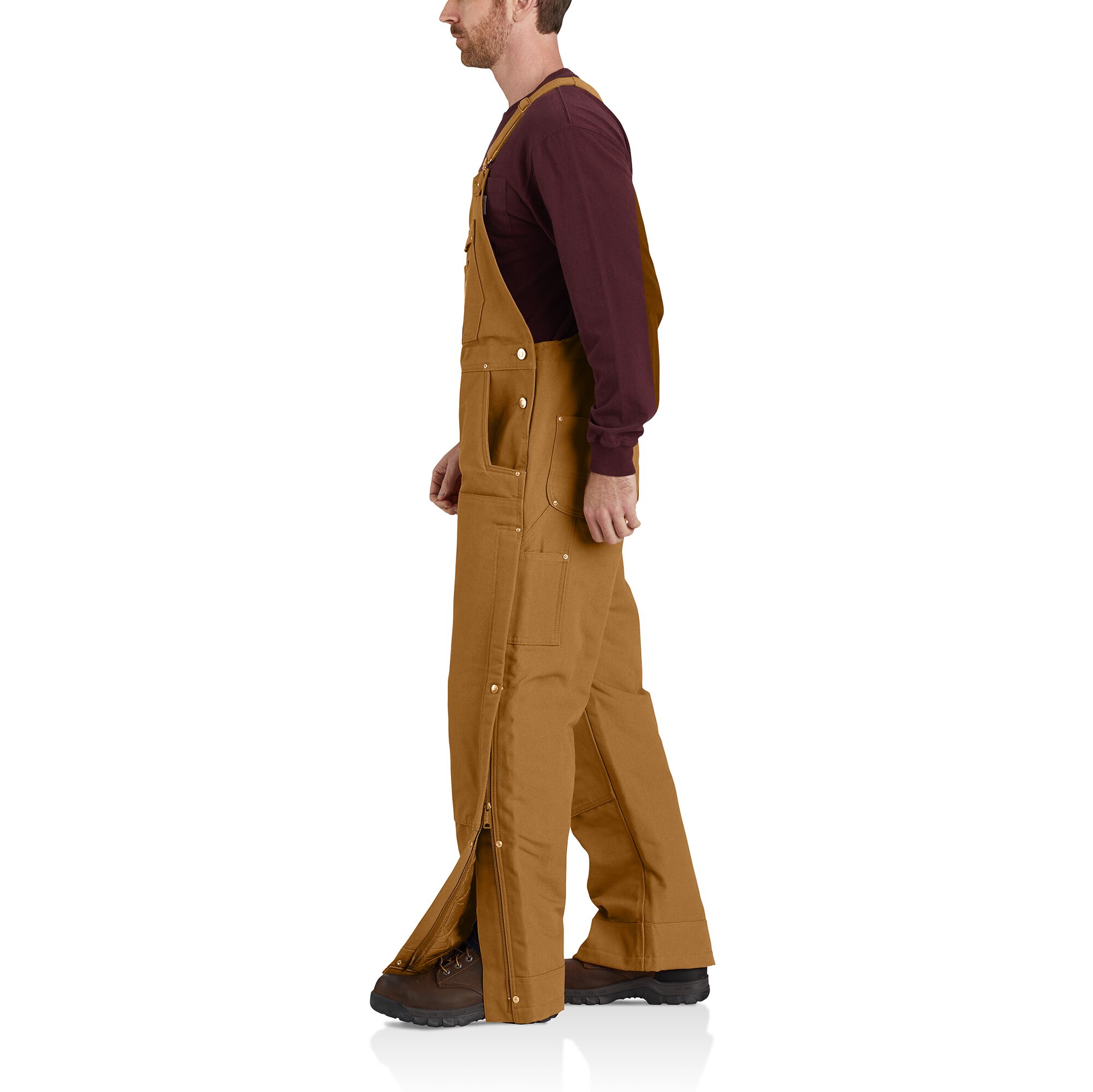 Carhartt Men's 106672 Loose Fit Firm Duck Insulated Bib Overall
