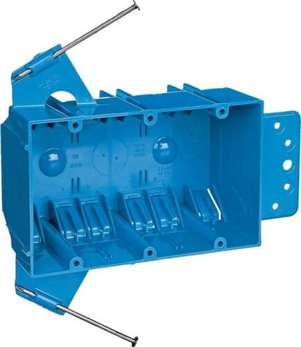 5.62 x 3.75", 3 Gang New Work Outlet Box 