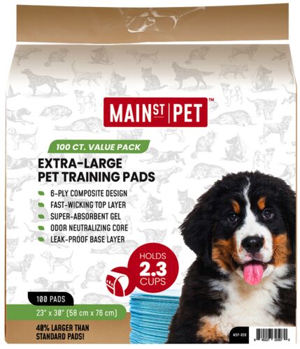 23" x 30" Extra-Large Pet Training Pads - 100 Count