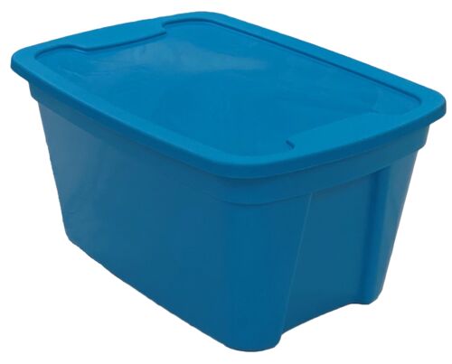 5 Gallon Solid Aqua Storage Bin