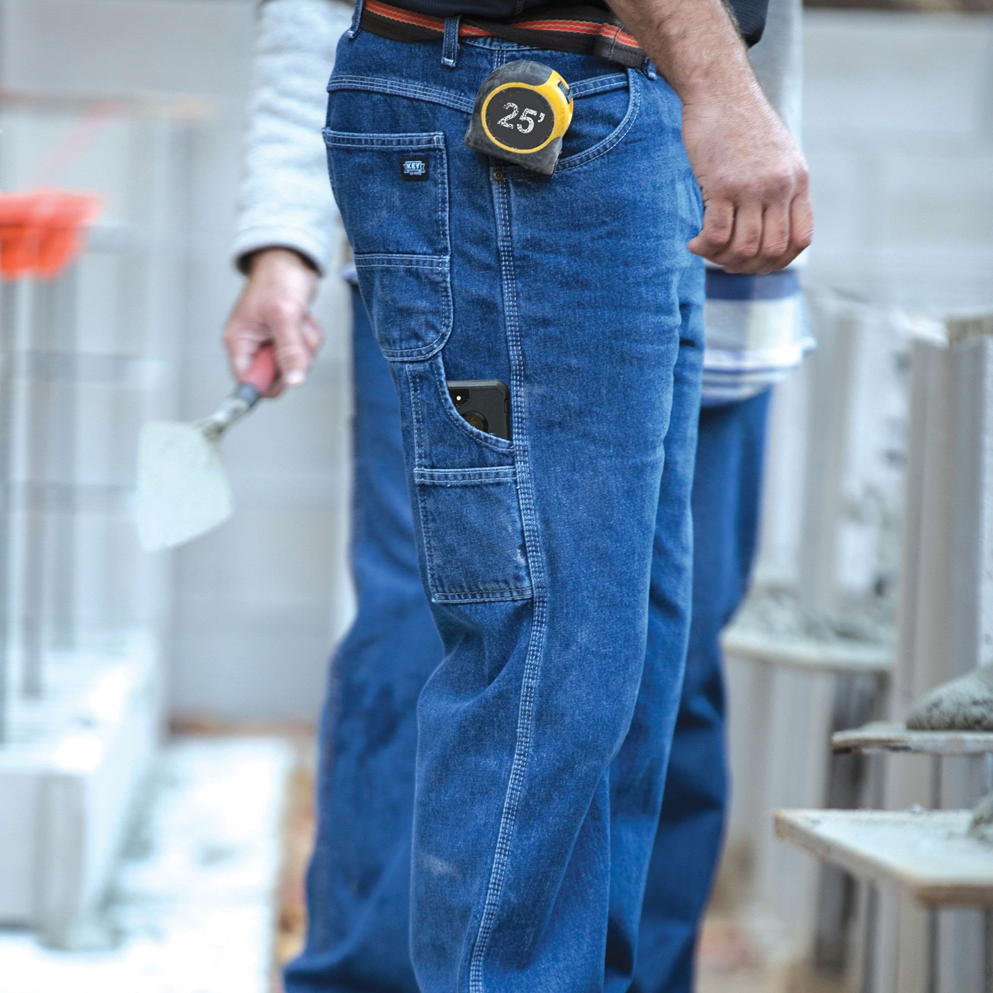 Men's Ring Spun Denim Dungaree in Indigo Denim Enzyme Wash