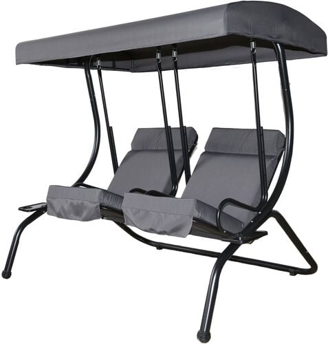 Two Person Swing in Charcoal