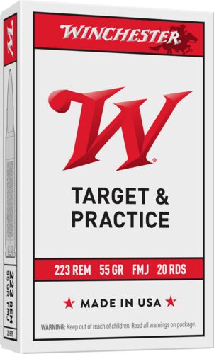 Target & Practice .223 Remington 55 Grain FMJ Ammunition - 20 Rounds