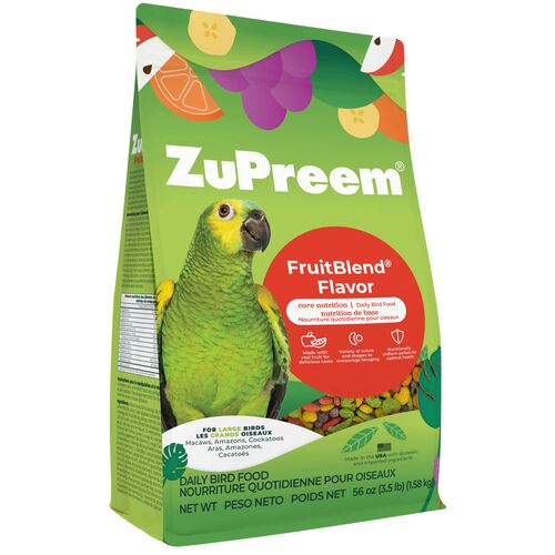 FruitBlend Flavor Core Nutrition Daily Bird Food for Large Birds - 3.5 Lb