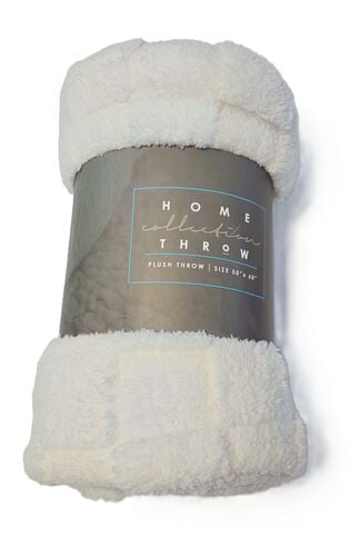 Cozy Checkerboard Plush Throw Blanket - 50" x 60"