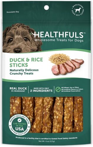 Duck & Rice Sticks Dog Treats - 4 oz