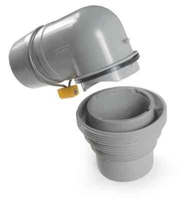 Easy Slip 4-In-1 Sewer Adapter With Elbow