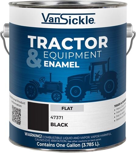 Tractor & Equipment Enamel in Flat Black - 1 Gallon