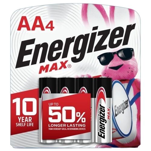 MAX AA Alkaline Battery - 4 Pack