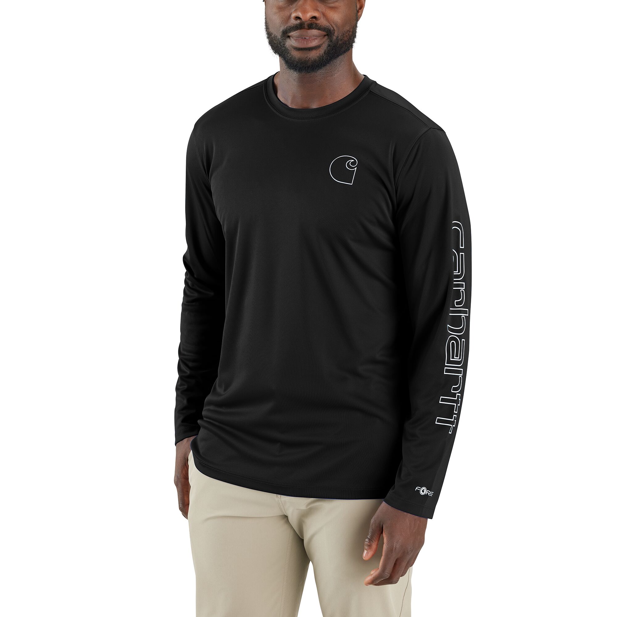 Men's Force Sun Defender Lightweight Logo Graphic Long Sleeve T-Shirt