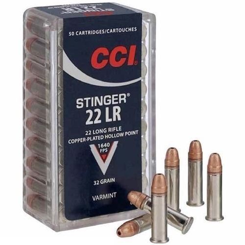 Stinger 22 LR 32 Grain CPHP Ammunition - 50 Cartridges