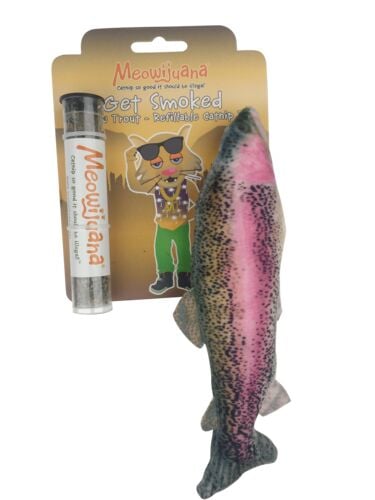 Get Smoked Rainbow Trout with Catnip Cat Toy