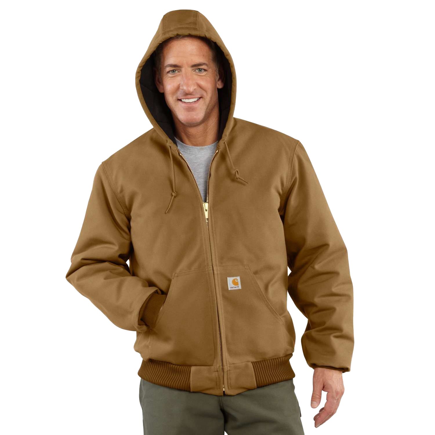 Men's Quilted Flannel Lined Duck Active Jacket