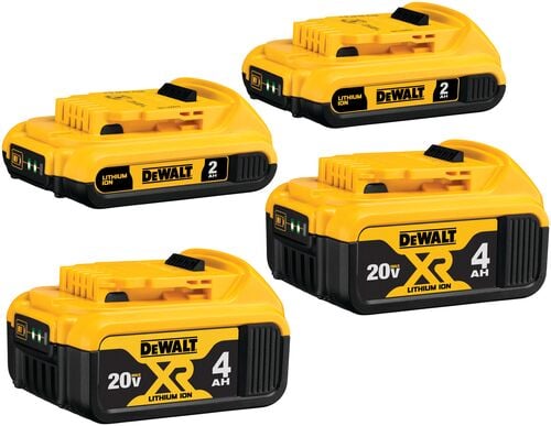 20V Max Lithium Ion Battery 4-Pack