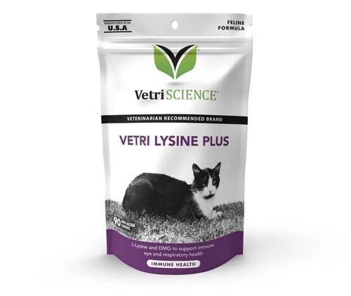Vetri Lysine Plus Chews for Cats in Chicken Flavor - 90-Count