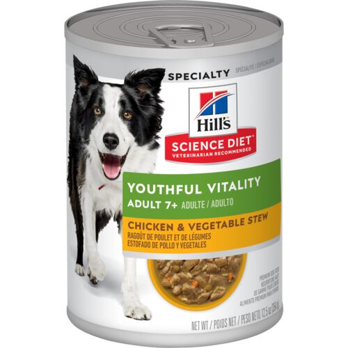 Adult 7+ Youthful Vitality Chicken & Vegetables Stew Canned Dog