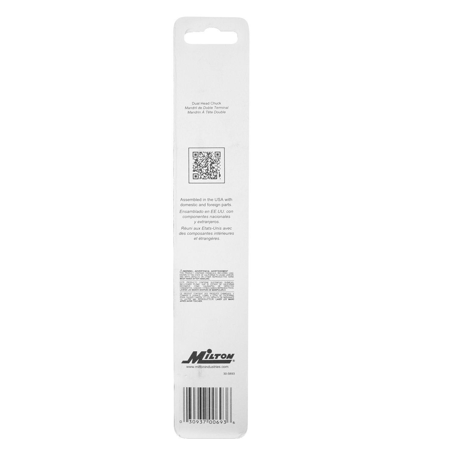 Milton 693-12CG 12 Dual Head Chuck