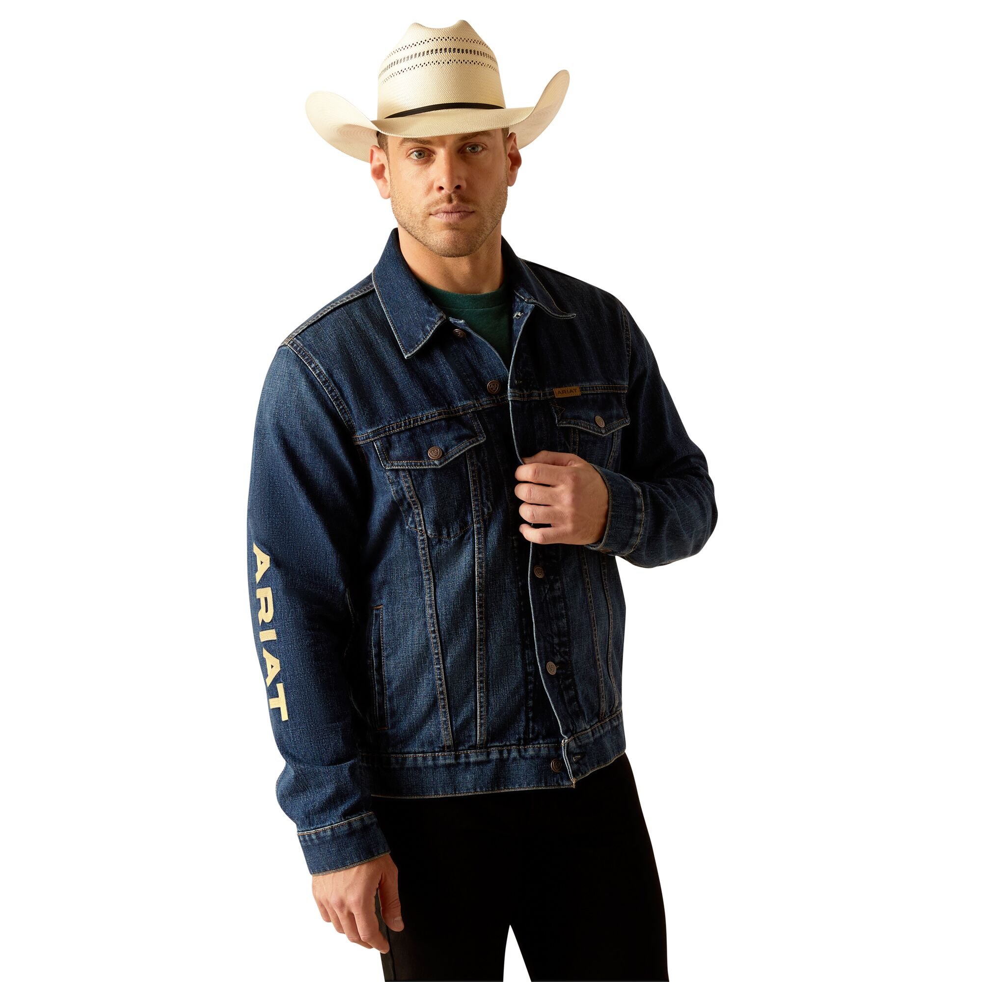 Men's Denim Team Trucker Jacket in Richford